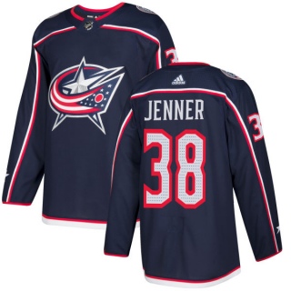 Men's Boone Jenner Columbus Blue Jackets Adidas Jersey - Authentic Navy