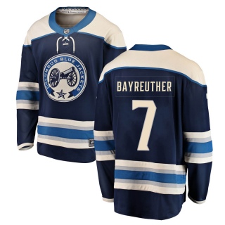 Men's Gavin Bayreuther Columbus Blue Jackets Fanatics Branded Alternate Jersey - Breakaway Blue