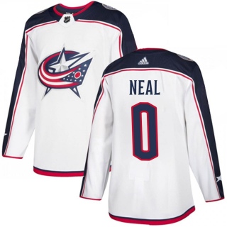 Men's James Neal Columbus Blue Jackets Adidas White Away Jersey - Authentic Blue