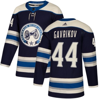 Men's Vladislav Gavrikov Columbus Blue Jackets Adidas Navy Alternate Jersey - Authentic Blue