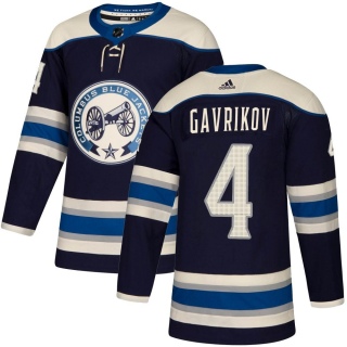 Men's Vladislav Gavrikov Columbus Blue Jackets Adidas Navy Alternate Jersey - Authentic Blue