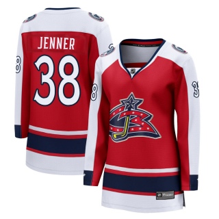 Women's Boone Jenner Columbus Blue Jackets Fanatics Branded Red 2020/21 Special Edition Jersey - Breakaway Blue