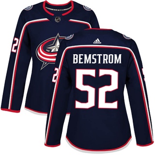 Women's Emil Bemstrom Columbus Blue Jackets Adidas Home Jersey - Authentic Navy
