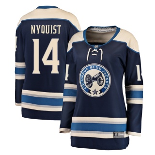 Women's Gustav Nyquist Columbus Blue Jackets Fanatics Branded Navy Alternate Jersey - Breakaway Blue