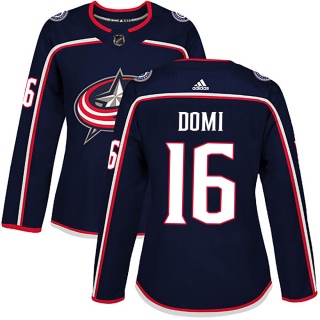 Women's Max Domi Columbus Blue Jackets Adidas Home Jersey - Authentic Navy