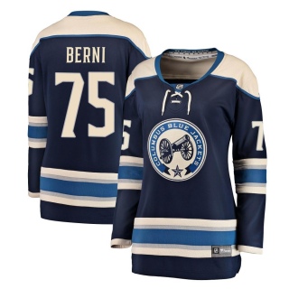 Women's Tim Berni Columbus Blue Jackets Fanatics Branded Navy Alternate Jersey - Breakaway Blue