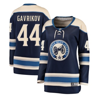 Women's Vladislav Gavrikov Columbus Blue Jackets Fanatics Branded Navy Alternate Jersey - Breakaway Blue