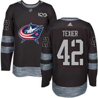 Youth Alexandre Texier Columbus Blue Jackets Black 1917- 100th Anniversary Jersey - Authentic Blue