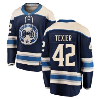 Youth Alexandre Texier Columbus Blue Jackets Fanatics Branded Alternate Jersey - Breakaway Blue