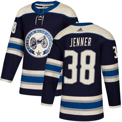 Youth Boone Jenner Columbus Blue Jackets Adidas Navy Alternate Jersey - Authentic Blue