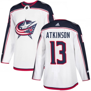 Youth Cam Atkinson Columbus Blue Jackets Adidas Away Jersey - Authentic White