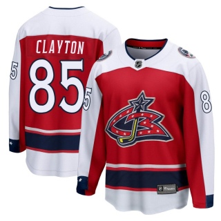 Youth Cole Clayton Columbus Blue Jackets Fanatics Branded Red 2020/21 Special Edition Jersey - Breakaway Blue