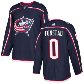 Youth Cole Fonstad Columbus Blue Jackets Adidas Navy Home Jersey - Authentic Blue