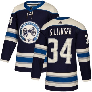 Youth Cole Sillinger Columbus Blue Jackets Adidas Navy Alternate Jersey - Authentic Blue