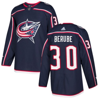 Youth Jean-Francois Berube Columbus Blue Jackets Adidas Home Jersey - Authentic Navy