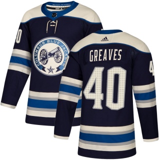 Youth Jet Greaves Columbus Blue Jackets Adidas Navy Alternate Jersey - Authentic Blue