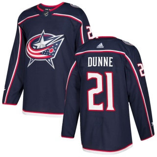 Youth Josh Dunne Columbus Blue Jackets Adidas Navy Home Jersey - Authentic Blue