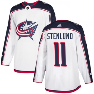 Youth Kevin Stenlund Columbus Blue Jackets Adidas Away Jersey - Authentic White