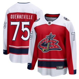 Youth Peter Quenneville Columbus Blue Jackets Fanatics Branded Red 2020/21 Special Edition Jersey - Breakaway Blue