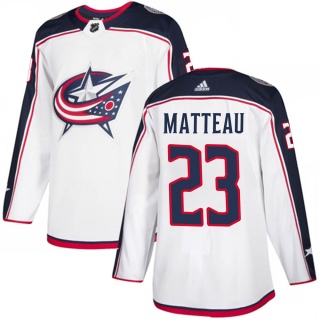 Youth Stefan Matteau Columbus Blue Jackets Adidas Away Jersey - Authentic White